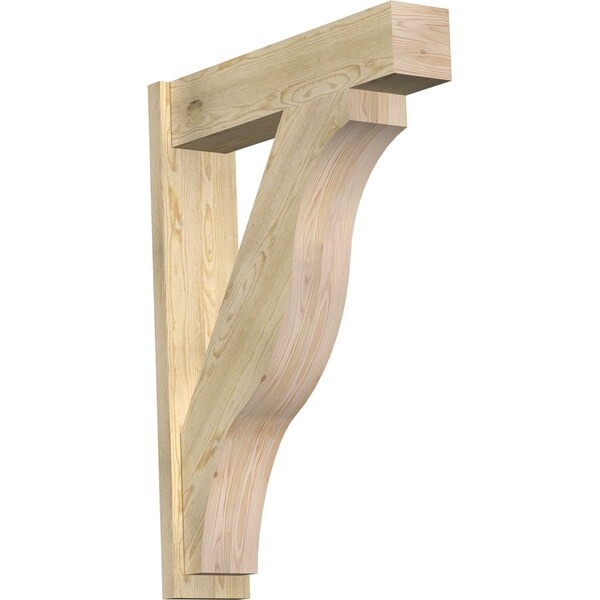 Ekena Millwork Funston Block Rough Sawn Outlooker, Douglas Fir, 8"W x 34"D x 46"H OUT08X34X46FST05RDF - main